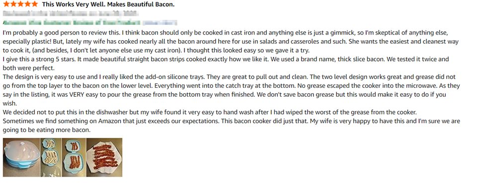 Поднос с микроволновым беконом для легкого использования